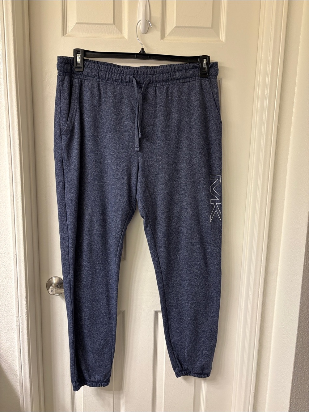 Michael Kors Heathered Blue Pull-On Jogger Pants